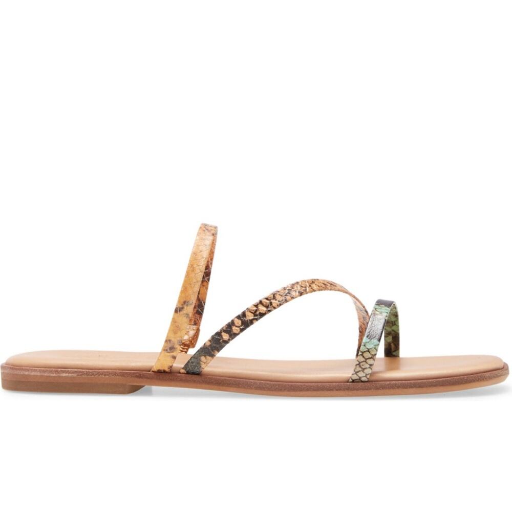 Madewell The Lyra Snake Print Slide Sandal, Sz 6.5 - Picture 3 of 13